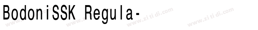 BodoniSSK Regula字体转换